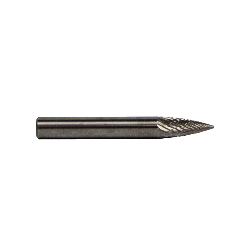 Tungsten Carbide Burr, 1/4 in Tree Pointed (SG-1)